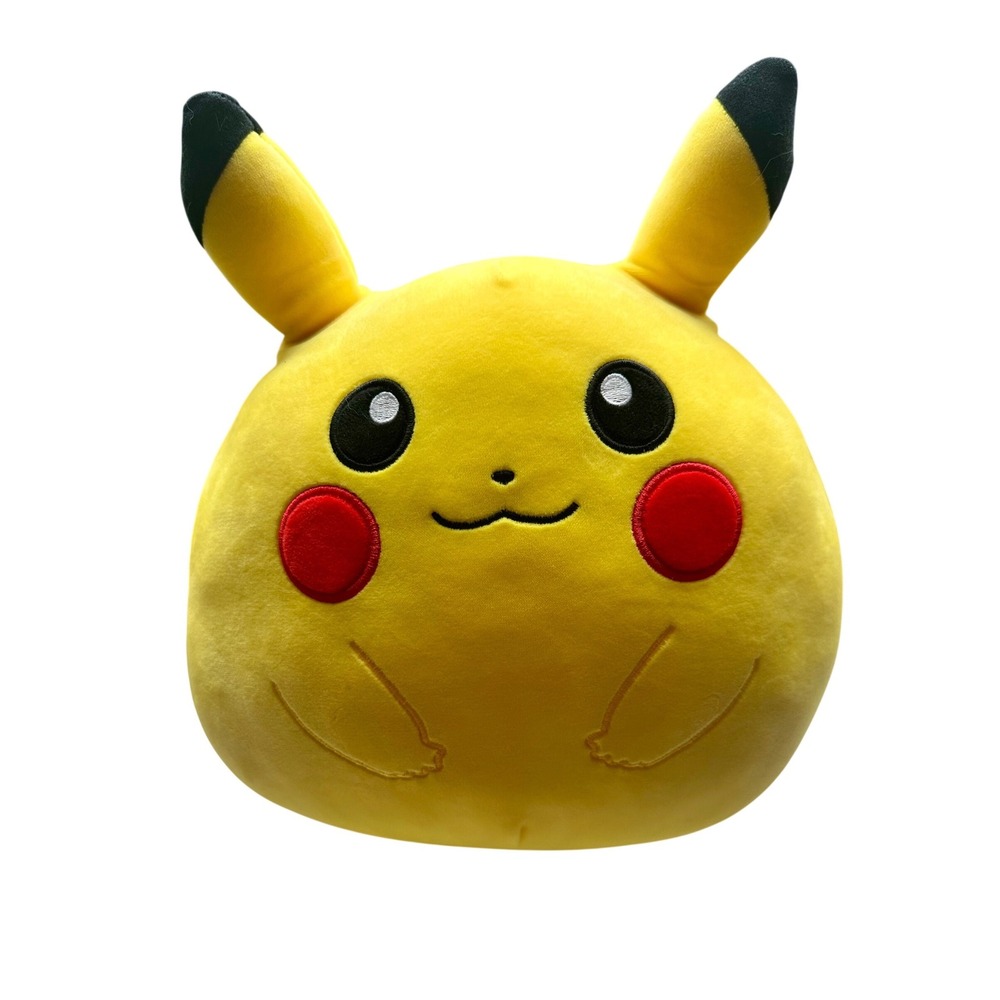 Squishmallows Pikachu Pokemon Plush 10 Inch‎ Kellytoy Yellow Stuffed Animal Toy